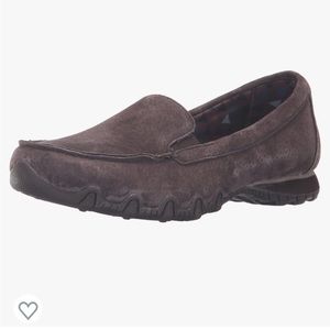 Skechers Women's Bikers Pedestrian Memory Foam Slip-On Moccasin